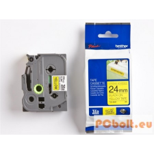 Brother TZE-S651 laminált P-touch szalag (24mm) Black on Yellow - 8m nyomtató kellék
