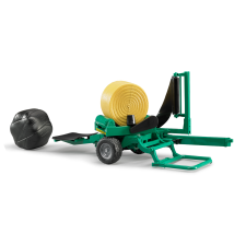 Bruder Bálacsomagoló okker és fekete bálákkal (1:16) (02122) autópálya és játékautó