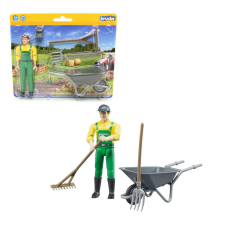 Bruder Bworld Mezőgazdasági munkás munkaeszközökkel (62610) játékfigura