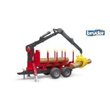 Bruder Erdészeti utánfutó (02252) autópálya és játékautó