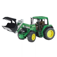 Bruder : John Deere 6920 traktor homlokrakodóval autópálya és játékautó