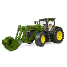 Bruder John Deere 7R 350 Traktor elülső rakodóval (1:16) - Zöld (03151) autópálya és játékautó