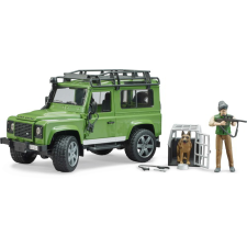Bruder Land Rover Defender: Erdész terepjáróval és kiegészítőkkel makett