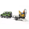 Bruder : Land Rover Defender utánfutóval - 60 cm