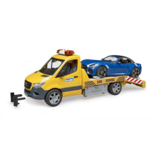 Bruder MB Sprinter autószállító Bruder Roadsterrel és hang-és-fénymodullal (02675) autópálya és játékautó