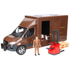 Bruder Mercedes-Benz Sprinter autó UPS sofőrrel - Barna (BR-02678) autópálya és játékautó