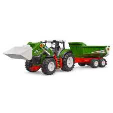 Bruder traktor roadmax első rakodóval és utánfutóval autópálya és játékautó