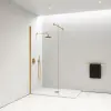  Brugge Walk-in .||. Gold zuhanyfal 90, 200cm, 6mm, NANO