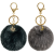 BRUNNEN Dark Pompom kulcstartó (102730908)