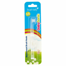 Brush-Baby BabySonic fogkefe feltétek 0-18 hónap, 2 darab pótfej, penge