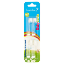 Brush-Baby BabySonic Pótfejek Szonikus Fogkeféhez 18-36 Hónaposoknak, 4 Db pótfej, penge