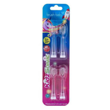  Brush-Baby KidzSonic Tartalék Fej Sonic Fogkeféhez, 3-6 Éveseknek, 4 Db pótfej, penge