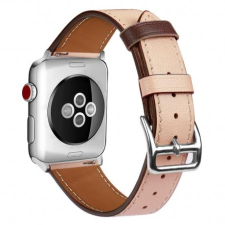 BSTRAP Apple Watch Leather Rome 38/40mm szíj, Apricot mobiltelefon kellék