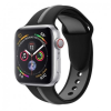 BSTRAP Apple Watch Silicone Line 38/40mm szíj, Black Grey