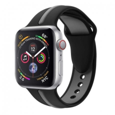 BSTRAP Apple Watch Silicone Line 38/40mm szíj, Black Grey mobiltelefon kellék