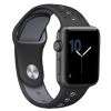 BSTRAP Apple Watch Silicone Sport 38/40mm szíj, Black Gray