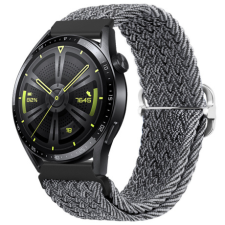 BSTRAP Braid Nylon szíj Garmin Vivoactive 5, gray black okosóra kellék