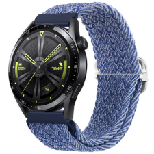 BSTRAP Braid Nylon szíj Huawei Watch GT 42mm, blue white okosóra kellék