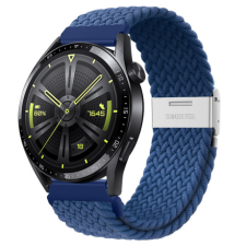 BSTRAP Elastic Nylon 2 szíj Huawei Watch GT3 46mm, cold blue okosóra kellék