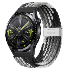 BSTRAP Elastic Nylon 2 szíj Samsung Galaxy Watch 3 41mm, black qiao okosóra kellék