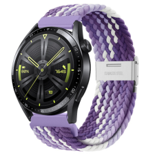 BSTRAP Elastic Nylon 2 szíj Samsung Galaxy Watch Active 2 40/44mm, grape okosóra kellék