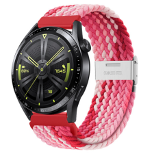 BSTRAP Elastic Nylon 2 szíj Samsung Galaxy Watch Active 2 40/44mm, strawberry okosóra kellék