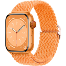 BSTRAP Elastic Nylon szíj Apple Watch 38/40/41mm, bright orange okosóra kellék