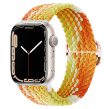 BSTRAP Elastic Nylon szíj Apple Watch 38/40/41mm, fragrant orange okosóra kellék