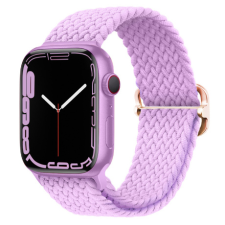 BSTRAP Elastic Nylon szíj Apple Watch 38/40/41mm, lila okosóra kellék