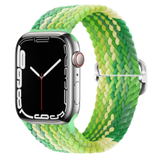 BSTRAP Elastic Nylon szíj Apple Watch 38/40/41mm, lime okosóra kellék
