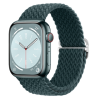 BSTRAP Elastic Nylon szíj Apple Watch 38/40/41mm, rainforest green