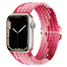 BSTRAP Elastic Nylon szíj Apple Watch 42/44/45mm, strawberry okosóra kellék