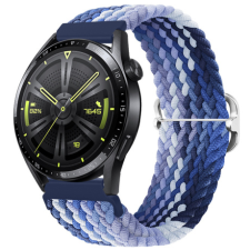 BSTRAP Elastic Nylon szíj Huawei Watch GT2 42mm, blueberry okosóra kellék