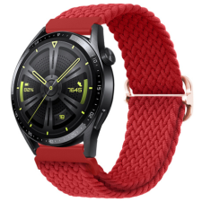 BSTRAP Elastic Nylon szíj Huawei Watch GT3 42mm, red okosóra kellék