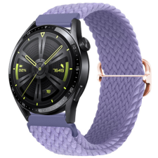 BSTRAP Elastic Nylon szíj Huawei Watch GT3 46mm, lavender okosóra kellék
