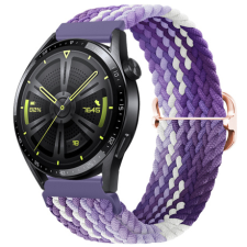 BSTRAP Elastic Nylon szíj Huawei Watch GT 42mm, grape okosóra kellék