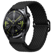 BSTRAP Elastic Nylon szíj Samsung Galaxy Watch 42mm, black okosóra kellék