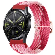 BSTRAP Elastic Nylon szíj Xiaomi Amazfit GTR 42mm, strawberry okosóra kellék