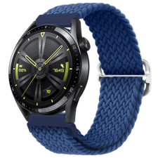 BSTRAP Elastic Nylon szíj Xiaomi Amazfit GTS, cold blue okosóra kellék