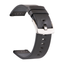 BSTRAP Fine Leather szíj Xiaomi Amazfit GTR 2 / GTR 47mm, black okosóra kellék