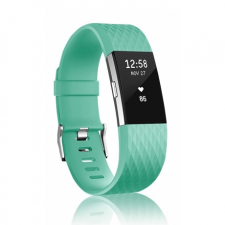 BSTRAP Fitbit Charge 2 Silicone Diamond (Large) szíj, Teal tea