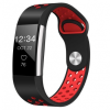 BSTRAP Fitbit Charge 2 Silicone Sport (Small) szíj, Black/Red