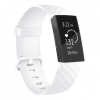 BSTRAP Fitbit Charge 3 Silicone Diamond (Large) szíj, White