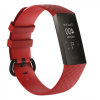 BSTRAP Fitbit Charge 3 Silicone Diamond (Small) szíj, Red
