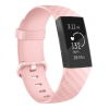 BSTRAP Fitbit Charge 3 Silicone Diamond (Small) szíj, Sand Pink