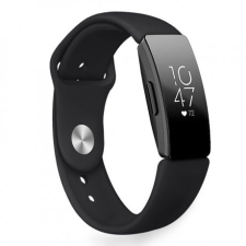 BSTRAP Fitbit Inspire Silicone (Large) szíj, Black mobiltelefon kellék
