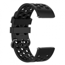 BSTRAP Fitbit Versa / Versa 2 Pole Silicone (Large) szíj, Black óraszíj