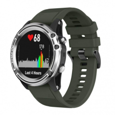 BSTRAP Garmin Fenix 5s Silicone Acton szíj, Army Green okosóra kellék