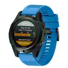 BSTRAP Garmin Fenix 5x Silicone Acton szíj, Blue okosóra kellék