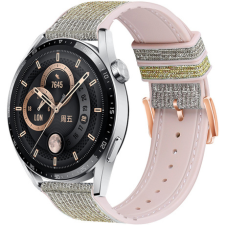 BSTRAP Glitter szíj Xiaomi Amazfit GTR Mini, silver yellow okosóra kellék